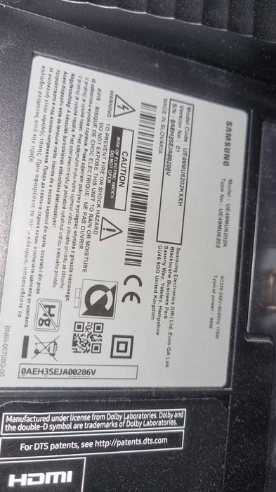Televizor samsung curbat ecran defect