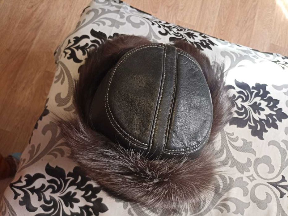 шапка малахай с мехом