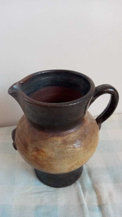 уникат - ръчно изработена винтидж керамична каничка