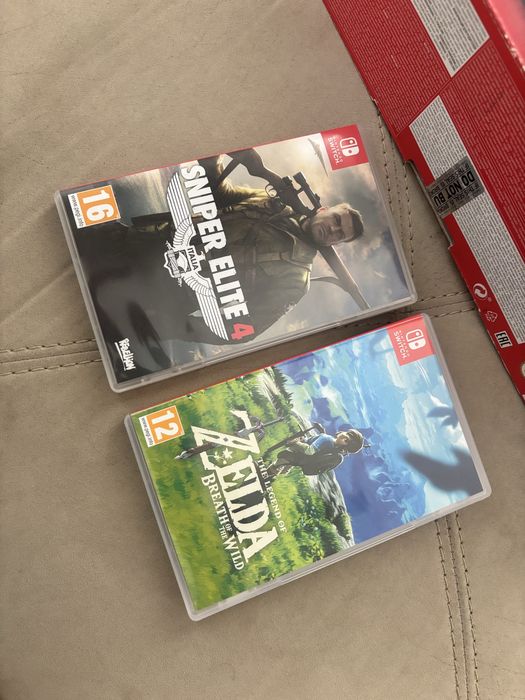 Nintendo Switch V2 64 GB Micro SD карта памет 2 игри