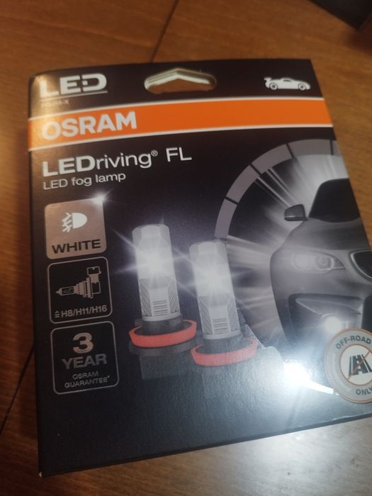 К-т 2x LED Крушка за автомобил H8/H11/H16 PGJ19-X/8,2W/12V 6000K-Osram