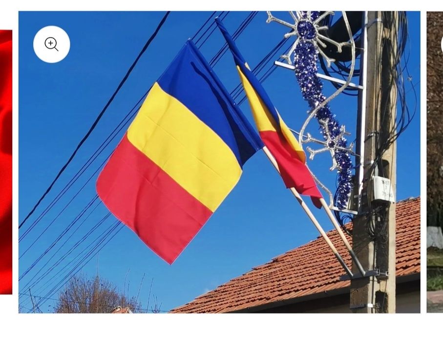 Steagul României cu prinderea pe stâlp