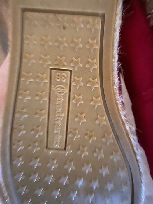 Espadrile Stradivarius roșii cu nod mărimea 36 Ca Noi