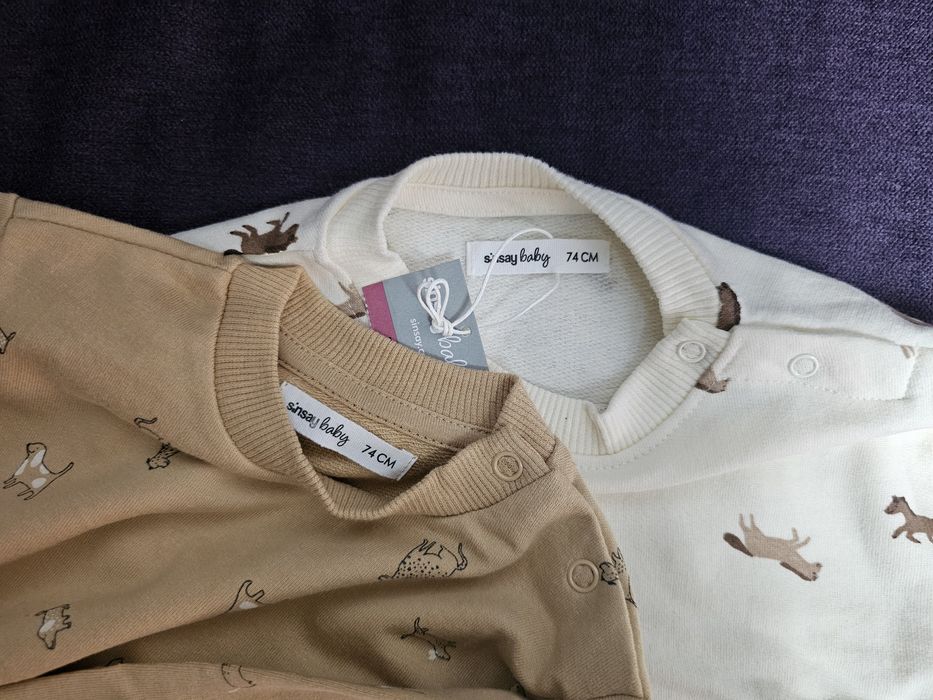 Set 2 bluze, noi, marimea 74