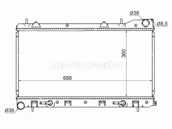 Радиатор Subaru Forester