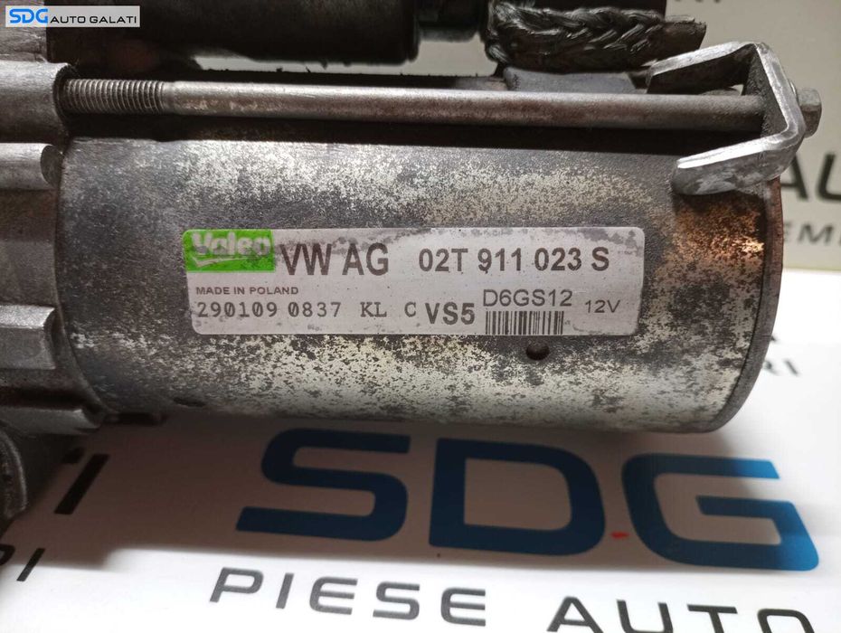 Electromotor cu 10 Dinti Skoda Fabia 2 1.6 BTS CFNA CLSA 2007 - 2014 Cod 02T911023S D6GS12 [B3618]