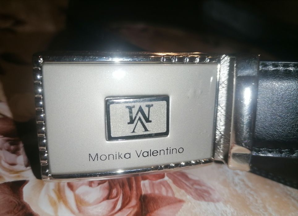 MONIKA VALENTINO Оригинал Дамски Автоматичен Колан Естествена Кожа 120