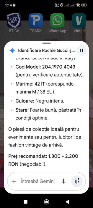 Gucci rochie originala vitange