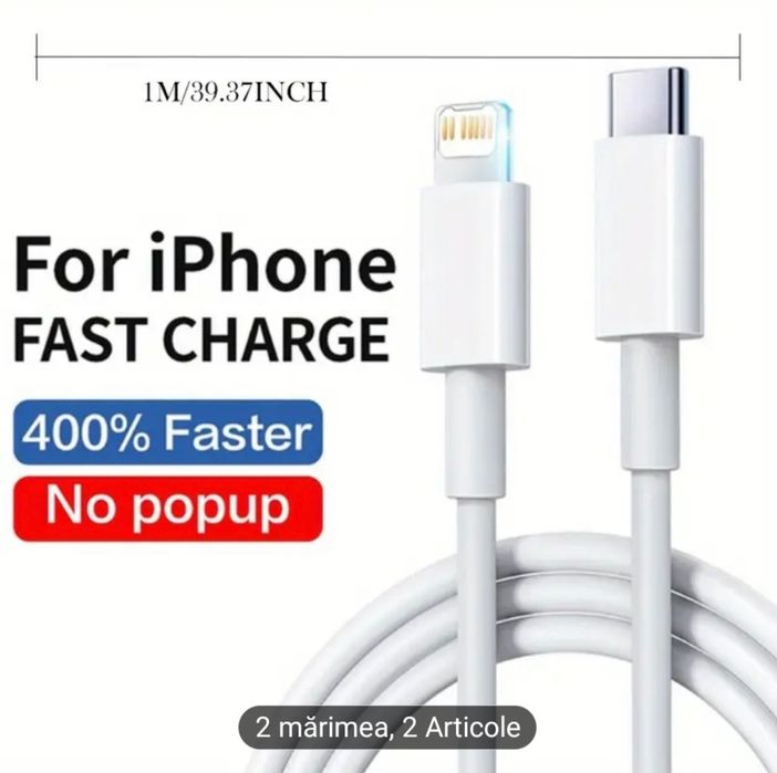 Cablu Încărcare Rapidă Pentru Iphone  14 pro max,13,12,11,10