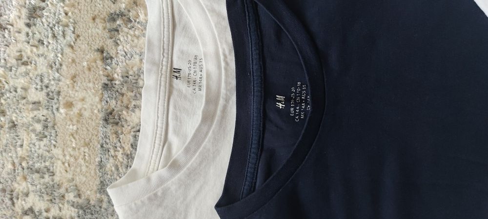 Vând set de 2 tricouri cu mânecă lungă marca H&M, mărimea 170cm