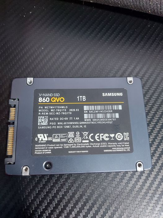 SSD Samsung 860 QVO 1TB SATA3