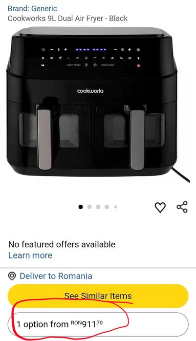 Airfrier nou, in cutie