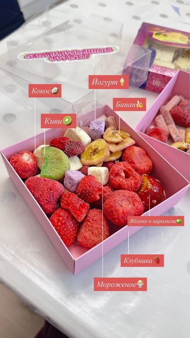 Сублимированные фрукты бокс