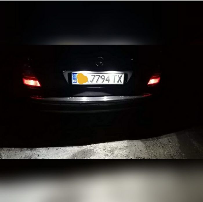 Led лед плафони/крушки рег. номер Mercedes Мерцедес  w211 w219 w203