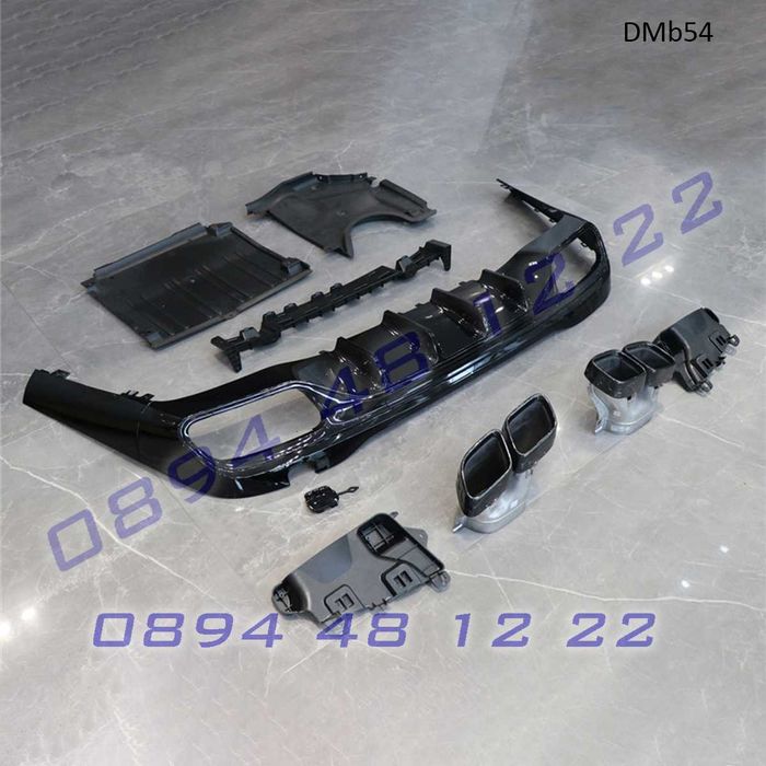 Дифузьор задна броня Mercedes C63 W206 добавка мерцедес заден кит