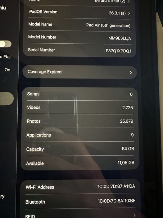 iPad Air 5 (M1) | 64GB | WiFi | Blue | + Husă CADOU