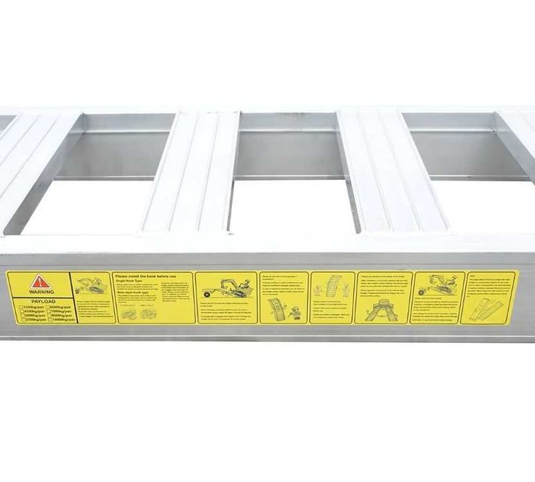 Set rampe pliabile aluminiu 1 T pt incarcare/descarcare 250x60x10.5cm