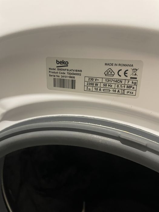 Mașină de spălat Beko energy spin negociabil