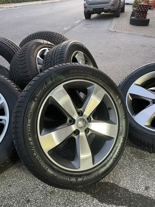 4 броя 5x127 джанти с гуми за grand Cherokee 5x127 със зимни гуми  265/50R20 7мм