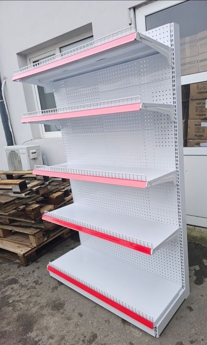 Нови стелажи за магазин Търговско оборудване Супермаркет