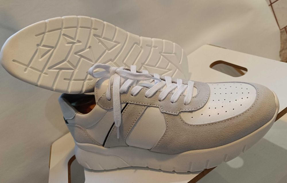 Pantofi sport casual 43 premium S'Oliver NOI piele naturala moale