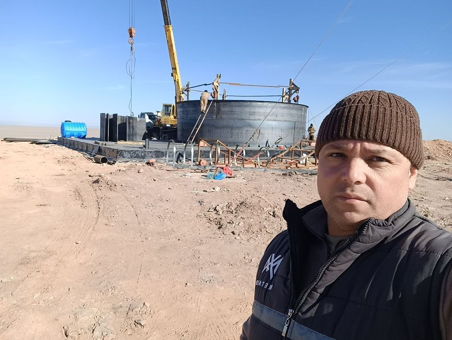 Сборка вертикаль емкость