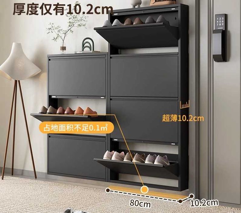 Экологичный, компактный шкаф для обуви/Обувной шкаф для узких прихожих