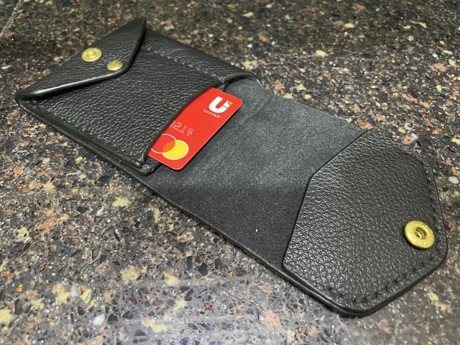 Кожанный кошелек, ручная работа.