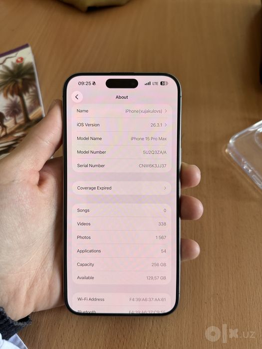 Iphone 15 pro max  dual sim