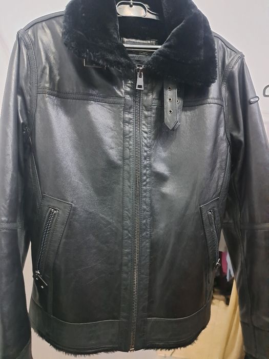 Кожено яке с топла подплата!