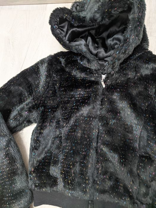Jachetă scurta blană H&M 13-14 ani, XS