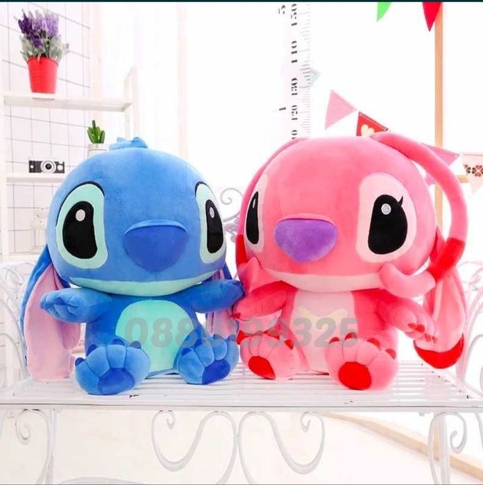 30см Плюшена играчка Лило и Стич, Lilo Stitch плюшени играчки, 30cm