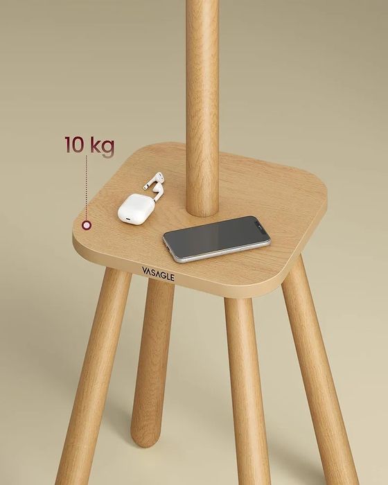 Дървени закачалки - бяла и естествен цвят