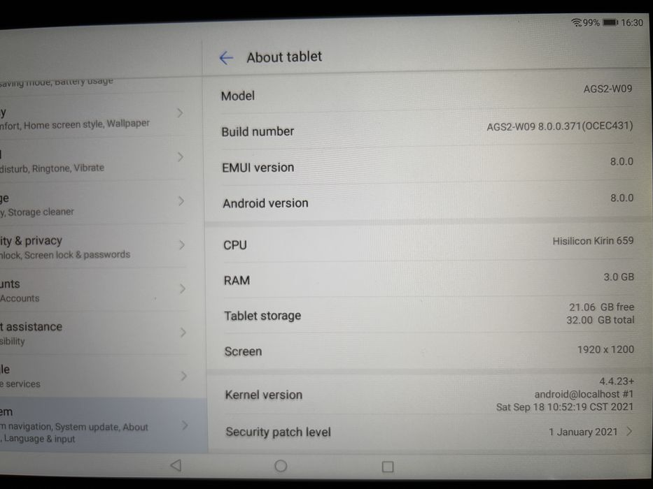 Huawei MediaPad T5 10.1” Full HD | 3GB RAM | 32GB | Wi-Fi
