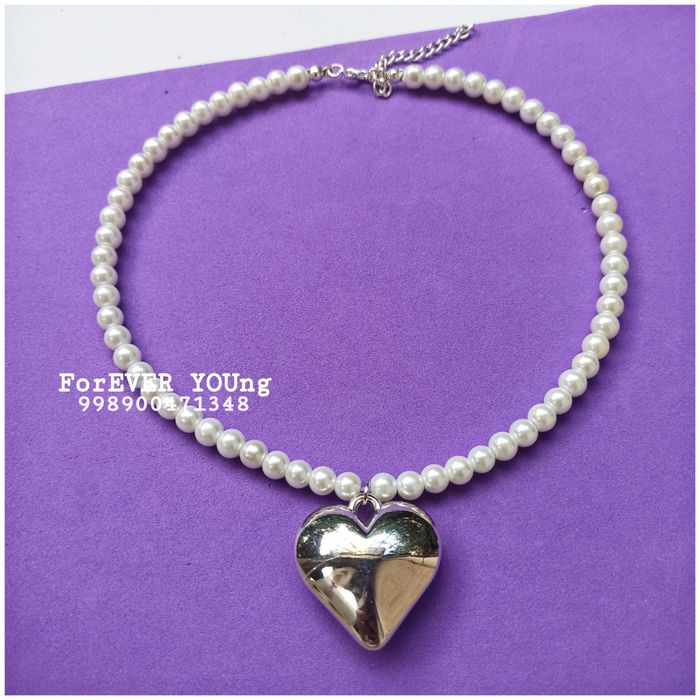 Кулон чокер для девочки с подвеска Сердечко.