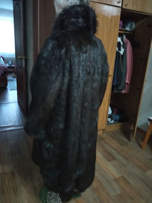 Шуба нутрия длинная