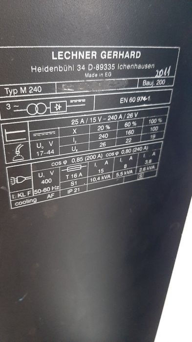 Aparat de sudura mig mag cu sirma  de 0,8 de 1