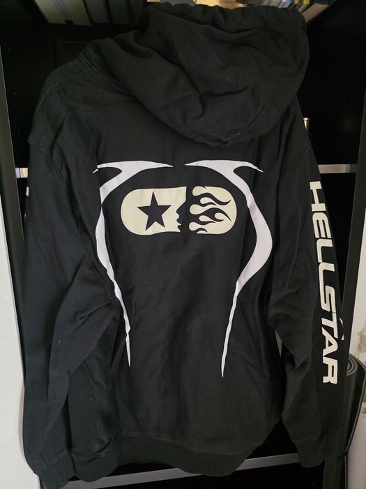 Hellstar черен hoodie — L / oversized