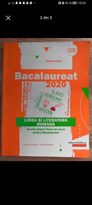 Vând culegeri de bacalaureat și clasa a-IX-A