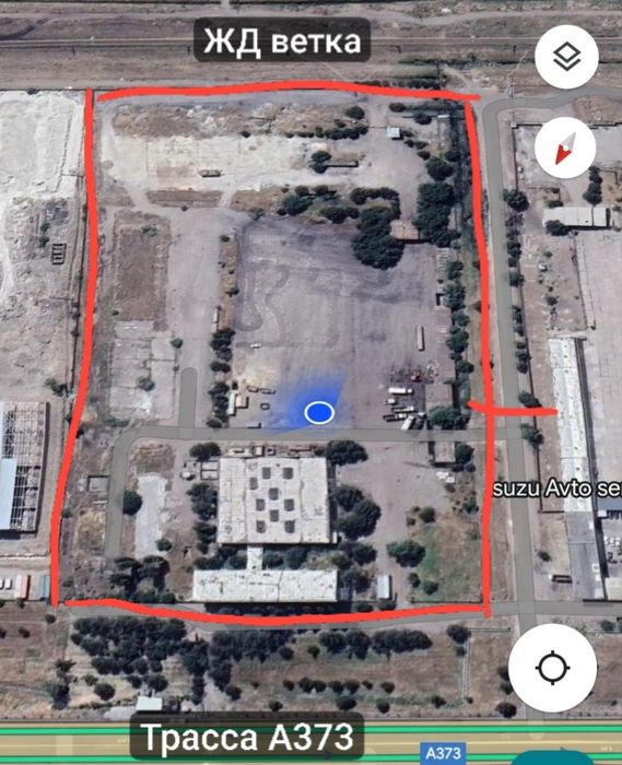 Продается территория 5,8 Га под логистику, первая линия, город Ангрен