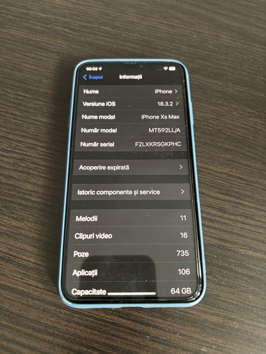 Iphone xsmax 64gb negru