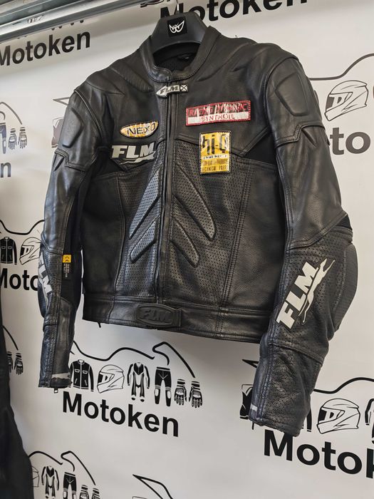 Costum moto piele FLM marime 52