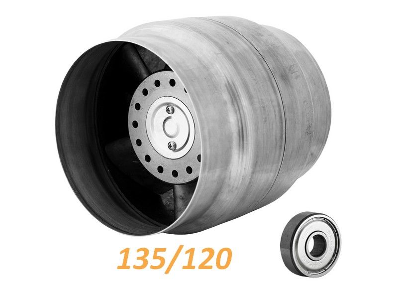 Канален вентилатор ВОК високотемпературен, термодатчик -5%