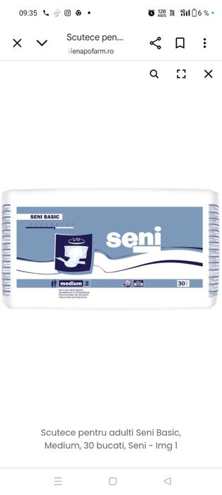 Scutece Seni Basic mărimea M