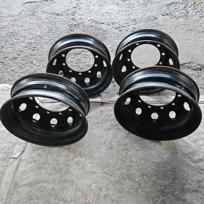 6 стоманени джанти 6.75x22.5 с 10 отвора Mercedes/MAN Germany KPZ