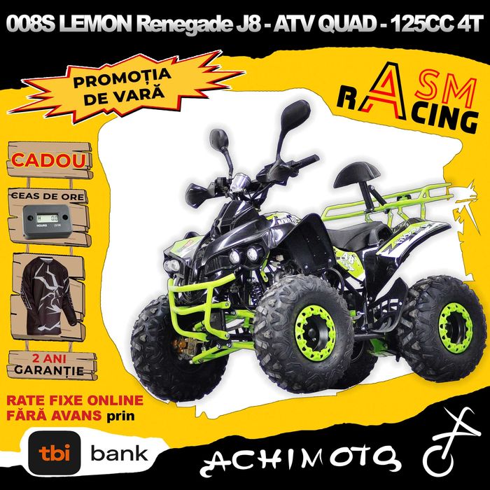 ATV Copii - ASM Racing 08S LEMON Mare Renegade J8 - 125CC 4T - 1.200 €