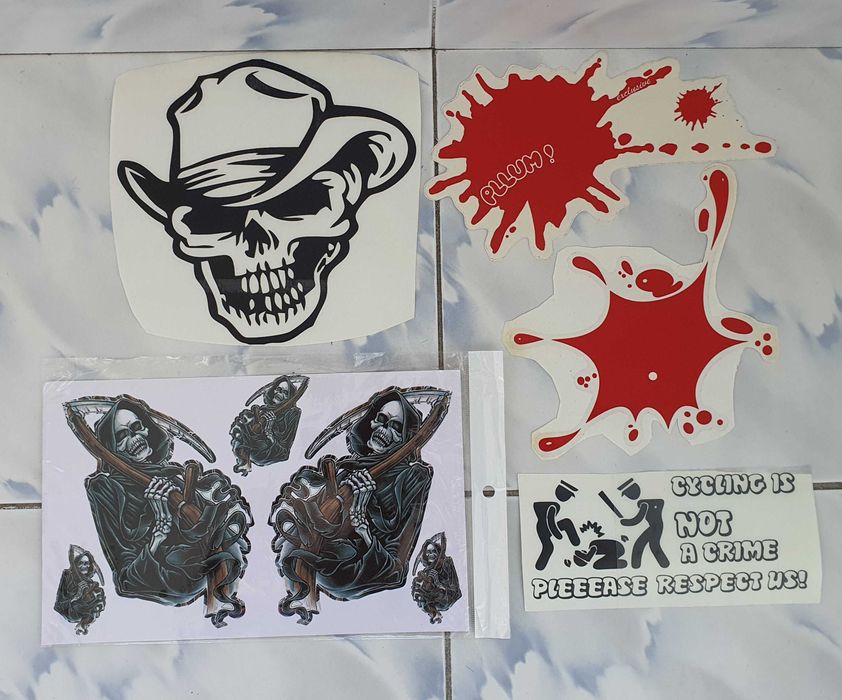 stickere diferite protectie, acperire zgarieturi