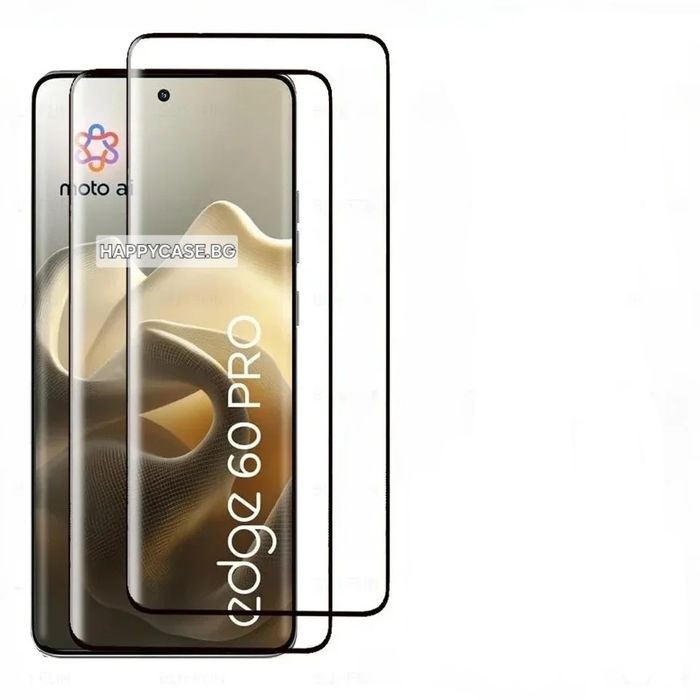 Motorola Edge 70 Fusion / Edge 60 / Edge 60 Fusion / Edge 60 Pro / 3D Full Glue Извит стъклен протектор с цяло лепило