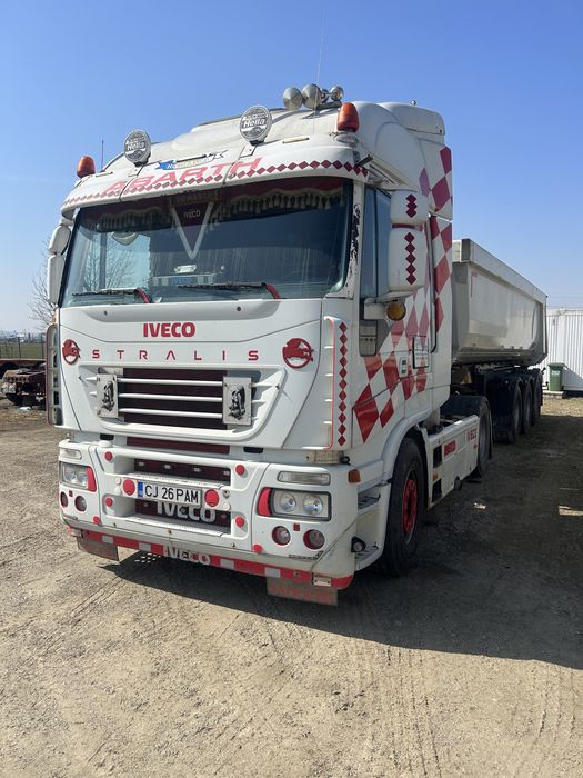 Ansamblu basculabil Iveco Stralis 2006 si semiremorca Schmitz an 2008