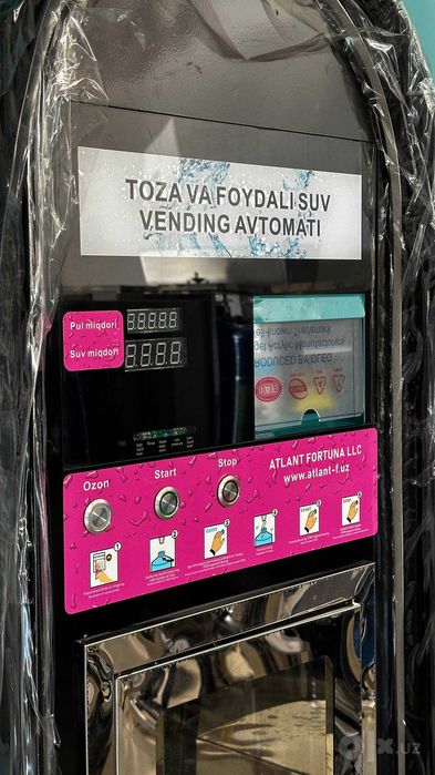 Вендинг vending vodamat suv apparati, savdo mashinasi vodomat, водамат